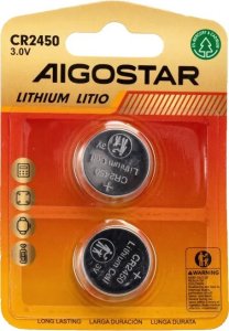 Aigostar  Bateria litowa CR2450 3V guzikowa pastylka opakowanie 2 sztuk Bateria litowa CR2450 3V guzikowa pastylka opakowanie 2 sztuk 6