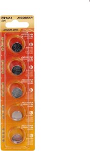 Aigostar  Bateria litowa CR1616 3V guzikowa pastylka opakowanie 5 sztuk Bateria litowa CR1616 3V guzikowa pastylka opakowanie 5 sztuk 5