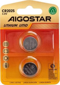 Aigostar  Bateria litowa CR2025 3V guzikowa pastylka opakowanie 2 sztuki Bateria litowa CR2025 3V guzikowa pastylka opakowanie 2 sztuki 5