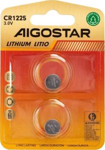 Aigostar  Bateria litowa CR1225 3V guzikowa pastylka opakowanie 2 sztuki Bateria litowa CR1225 3V guzikowa pastylka opakowanie 2 sztuki 5