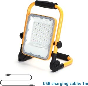 Aigostar  Przenośna lampa robocza halogen LED Ładowalny z usb reflektor 30W/5V Przenośna lampa robocza halogen LED Ładowalny z usb reflektor 30W/5V 2
