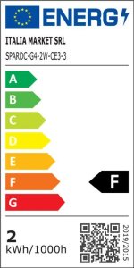 Aigostar  Żarówka diodowa LED G4 2W AC/DC 12V ciepła Żarówka diodowa LED G4 2W 2