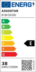 Świetlówka Aigostar  Świętówka listwa oprawa LED 230V 38W 120cm biała zimna komplet Świętówka listwa oprawa LED 230V 38W 120cm biała zimna komplet 8