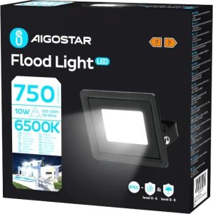 Naświetlacz Aigostar  Halogen naświetlacz Led 10W/230V 750lm ultra cienki IP65 zimny 6500K Halogen naświetlacz Led 10W/230V 750lm ultra cienki IP65 zimny 6500K 5