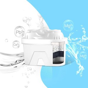 Aigostar  3xWkład do filtra wody z żywicy jonowymiennej i węgla aktywnego 3xWkład do filtra wody z żywicy jonowymiennej i węgla aktywnego 3