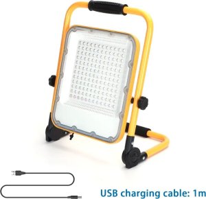 Aigostar  Przenośna lampa robocza halogen LED Ładowalny z usb reflektor 100W/5V Przenośna lampa robocza halogen LED Ładowalny z usb reflektor 100W/5V 2