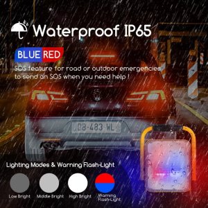 Aigostar  Przenośna lampa robocza halogen LED Ładowalny z usb reflektor 100W/5V Przenośna lampa robocza halogen LED Ładowalny z usb reflektor 100W/5V 7