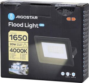 Naświetlacz Aigostar  Halogen naświetlacz Led 20W/230V 1650lm slim IP65 neutralny 4000K Halogen naświetlacz Led 20W/230V 1650lm slim IP65 neutralny 4000K 5