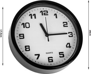 Verk Zegar ścienny duży nietykający cichy 20 cm okrągły wskazówkowy sekundnik Zegar ścienny duży nietykający cichy 20 cm okrągły wskazówkowy sekundnik 5