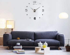 Verk Zegar ścienny 3d naklejany na ścianę xxl duży 130 cm przyklejany cichy Zegar ścienny 3d naklejany na ścianę xxl duży 130 cm przyklejany cichy 5