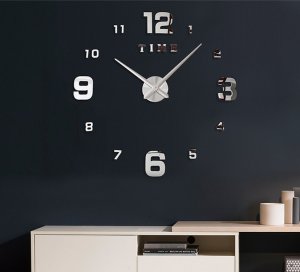Verk Zegar ścienny 3d naklejany na ścianę xxl duży 130 cm przyklejany cichy Zegar ścienny 3d naklejany na ścianę xxl duży 130 cm przyklejany cichy 6