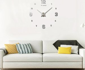 Verk Zegar ścienny 3d naklejany na ścianę xxl duży 130 cm przyklejany cichy Zegar ścienny 3d naklejany na ścianę xxl duży 130 cm przyklejany cichy 7
