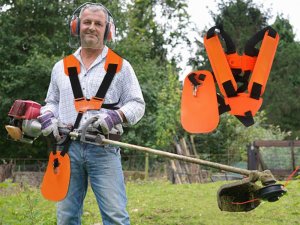 Verk Szelki do kosy spalinowej podkaszarki pasy nośne uprząż regulowane wygodne Szelki do kosy spalinowej podkaszarki pasy nośne uprząż regulowane wygodne 5