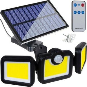Verk Lampa solarna z czujnikiem ruchu zmierzchu 171 led osobny panel ogrodowa Lampa solarna z czujnikiem ruchu zmierzchu 171 led osobny panel ogrodowa 4