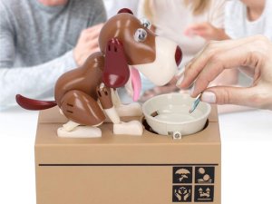 Verk Skarbonka piesek pies zjada monety interaktywna automat schowek sejf duża Skarbonka piesek pies zjada monety interaktywna automat schowek sejf duża 11