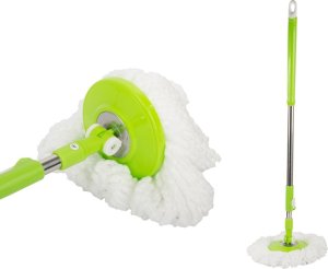 Mop Verk Mop obrotowy rotacyjny 360 dozownik wiadro zestaw 2x nakładki mikrofibra 3