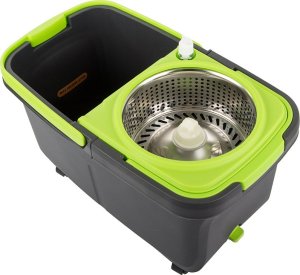 Mop Verk Mop obrotowy rotacyjny 360 dozownik wiadro zestaw 2x nakładki mikrofibra 4