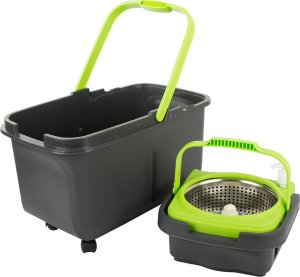 Mop Verk Mop obrotowy rotacyjny 360 dozownik wiadro zestaw 2x nakładki mikrofibra 7