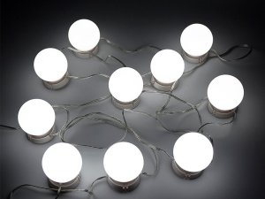 Verk Lampki do lustra toaletki led zestaw makijaż 10szt Lampki do lustra toaletki led zestaw makijaż 10szt 2