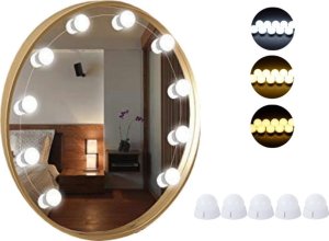 Verk Lampki do lustra toaletki led zestaw makijaż 10szt Lampki do lustra toaletki led zestaw makijaż 10szt 3
