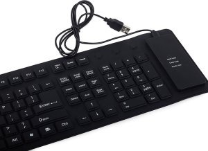 Klawiatura Verk Klawiatura silikonowa gumowa czarna usb numeryczna Klawiatura silikonowa gumowa czarna usb numeryczna 4