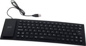 Klawiatura Verk Klawiatura silikonowa gumowa usb bezgłośna do pc 2