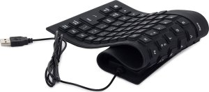 Klawiatura Verk Klawiatura silikonowa gumowa usb bezgłośna do pc 5