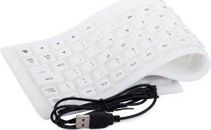 Klawiatura Verk Klawiatura silikonowa gumowa usb bezgłośna do pc Klawiatura silikonowa gumowa usb bezgłośna do pc 4