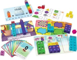 Learning Resources Klocki, Kostki Matematyczne, Zestaw Edukacyjny 1-10, MathLink Cubes, Numberblocks 2