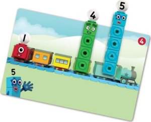 Learning Resources Klocki, Kostki Matematyczne, Zestaw Edukacyjny 1-10, MathLink Cubes, Numberblocks 5
