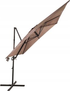 kontrast Parasol ogrodowy duży składany regulowany AUSTIN  300 cm + pokrowiec beżowy 6