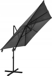 kontrast Parasol ogrodowy duży składany regulowany AUSTIN  300 cm + pokrowiec c. szary 4