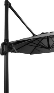 kontrast Parasol ogrodowy duży składany regulowany AUSTIN  300 cm + pokrowiec c. szary 7