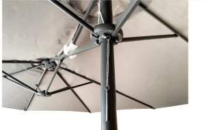 kontrast Parasol ogrodowy duży składany regulowany PHOENIX 2,7x4,6m + pokrowiec c. szary 12
