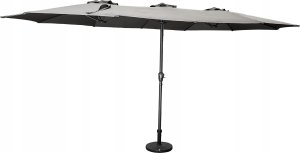 kontrast Parasol ogrodowy duży składany regulowany PHOENIX 2,7x4,6m + pokrowiec c. szary 13