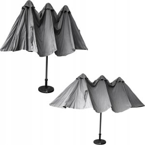 kontrast Parasol ogrodowy duży składany regulowany PHOENIX 2,7x4,6m + pokrowiec c. szary 4
