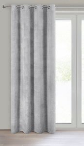 Eurofirany Elegancka zasłona na przelotkach AGIS z tkaniny moherowej 140X250 szara 3