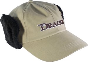 Dragon Czapka Zimowa Dragon basebal z nausznika jeans khaki 1