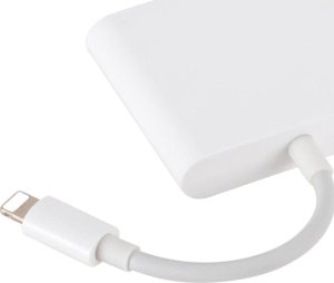Adapter USB SwiatKabli Adapter Konwerter OTG ze załącza LIGHTNING na HDMI/USB/LIGHTNING Przejściówka 5