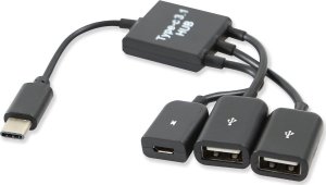 HUB USB SwiatKabli HUB USB typ C 3.1 2x USB + micro tablet ANDROID OTG myszka 7