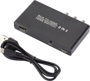 SwiatKabli Switch RCA AV Cinch 2x HDMI do HDMI Rozgałęźnik Przejściówka 2