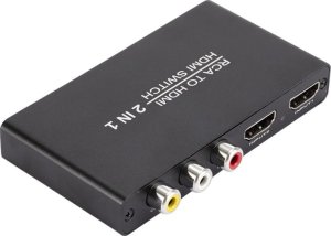 SwiatKabli Switch RCA AV Cinch 2x HDMI do HDMI Rozgałęźnik Przejściówka 6