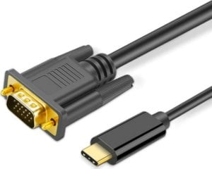 Adapter AV SwiatKabli Kabel Przejściówka USB 3.1 typu C na VGA KONWERTER OBRAZU laptop PC 1