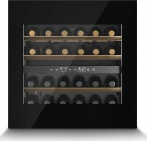 Chłodziarka do wina Caso Caso | Wine Cooler | WineDeluxe WD 24 | Energy efficiency class F | Built-in | Bottles capacity 24 | Juodas 1