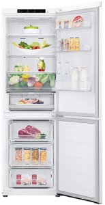 Lodówka LG LG | Šaldytuvas | GBV3100DSW | Energy efficiency class D | Free standing | Combi | Height 186 cm | Šaldytuvas net capacity 234 L | Šaldiklis net capacity 110 L | Ekranas | 35 dB | Baltas 4