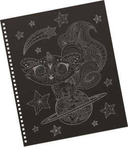 Nebulous Stars Kolorowanki dla dzieci z czarnymi kartkami i metalicznymi pisakami Isadora: Magiczna przygoda z kolorami 3