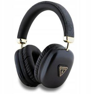 Słuchawki Guess Guess PU Leather 4G Triangle Logo Bluetooth Stereo ausinės juodos spalvos 1