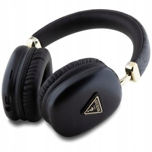 Słuchawki Guess PU Leather 4G Triangle Logo Bluetooth Stereo słuchawki czarnego koloru 2