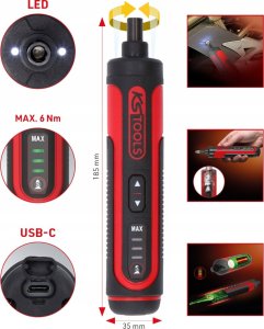 KS Tools eMonster rechargable grinder set, 50 pcs, KS Tools 7