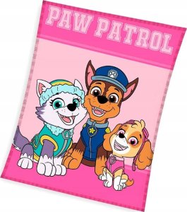 Carbotex Kocyk dziecięcy Psi Patrol 100 x 140cm różowy 1